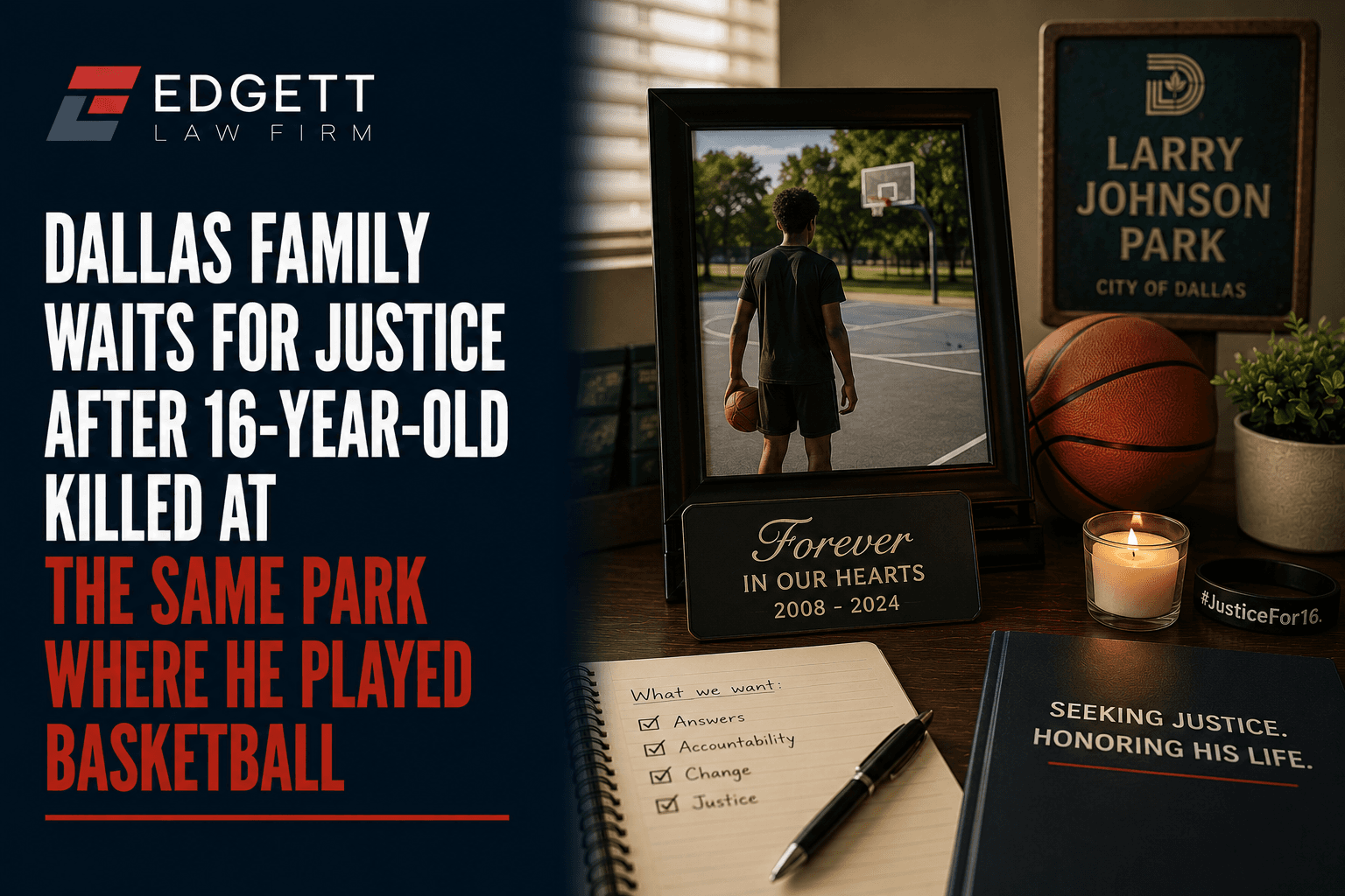 Dallas Family Waits for Justice After 16-Year-Old Killed at the Same Park Where He Played Basketball