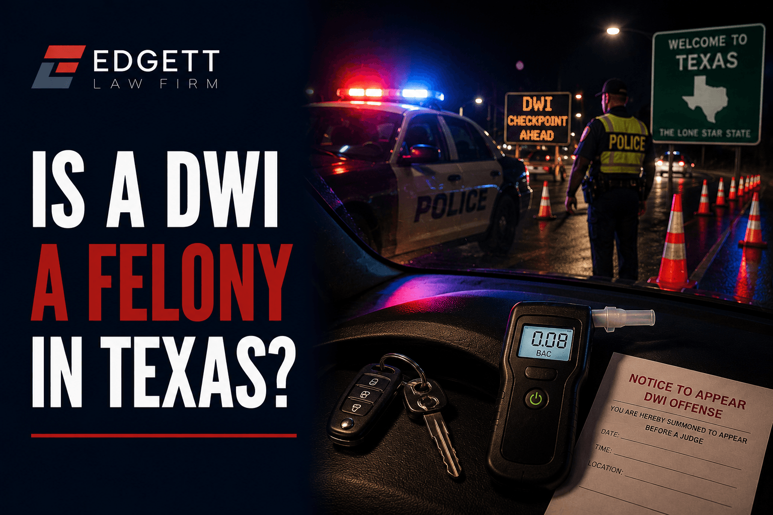 Is a DWI a Felony in Texas?