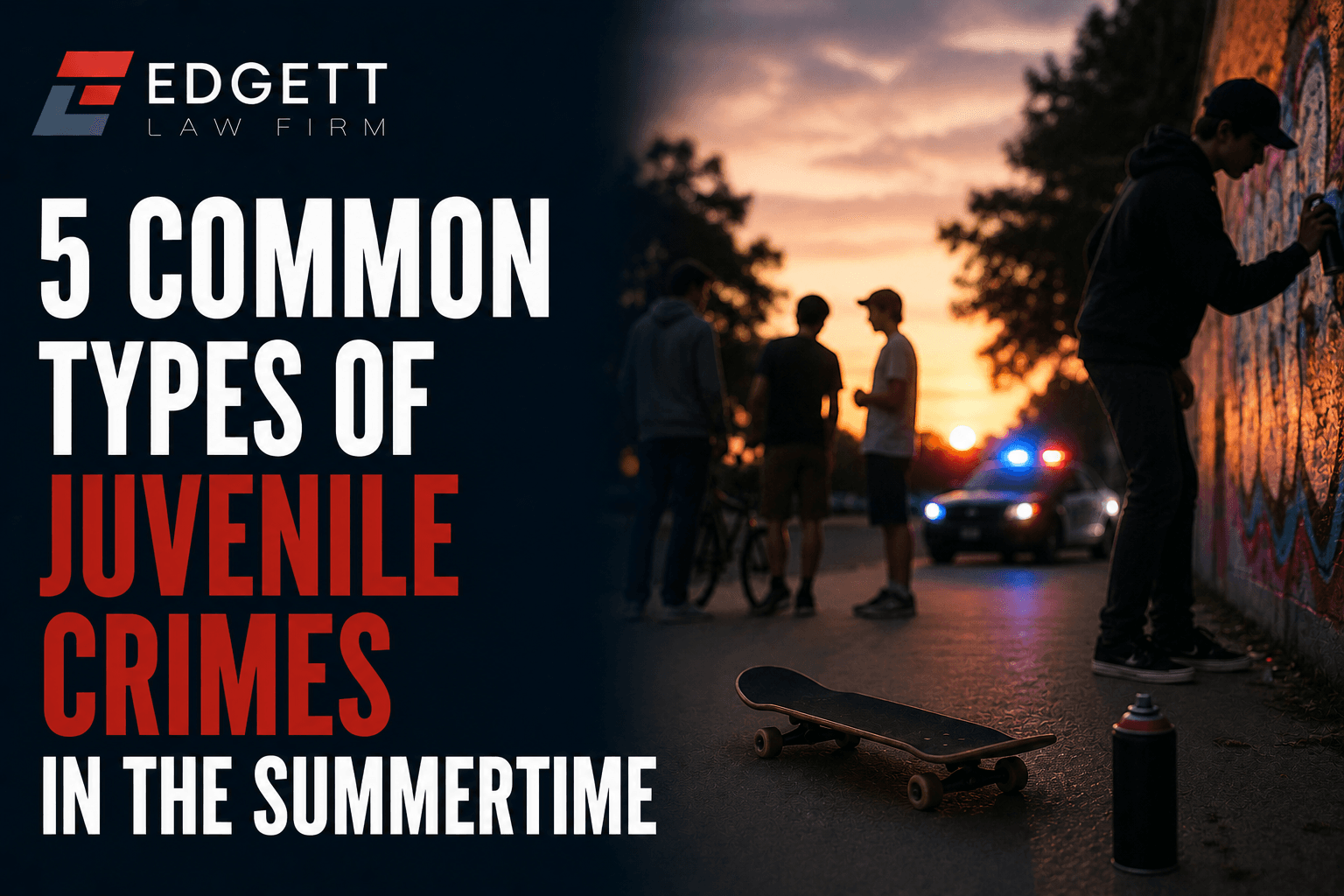 5 Common Types of Juvenile Crimes in the Summertime