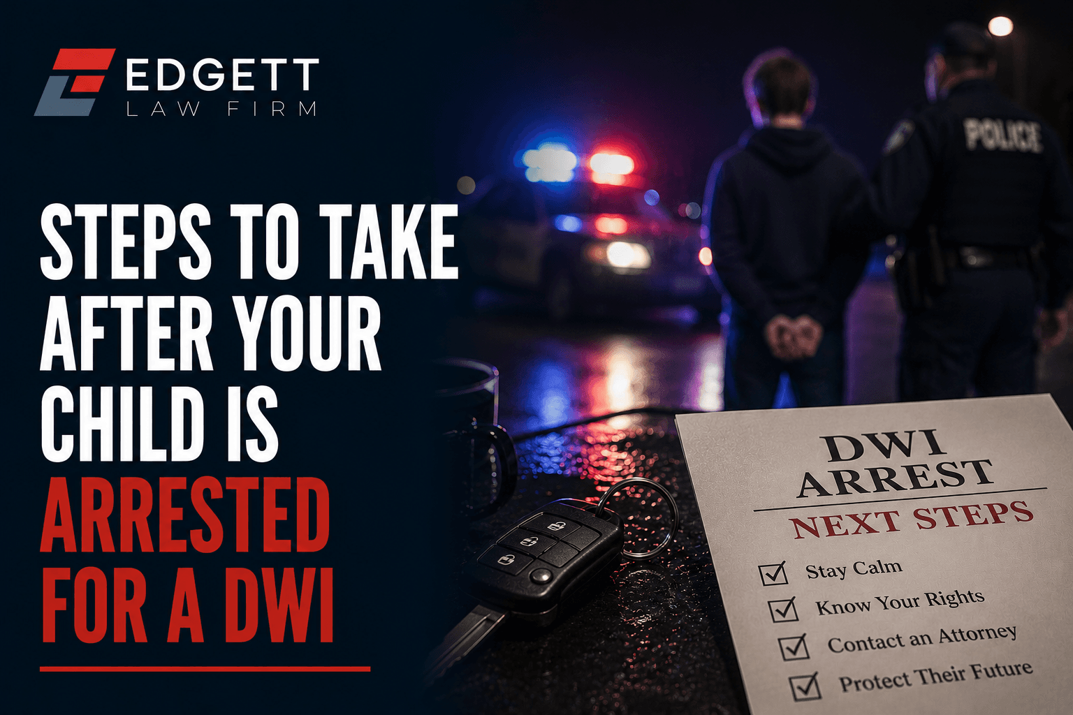 Steps to Take After Your Child Is Arrested for a DWI