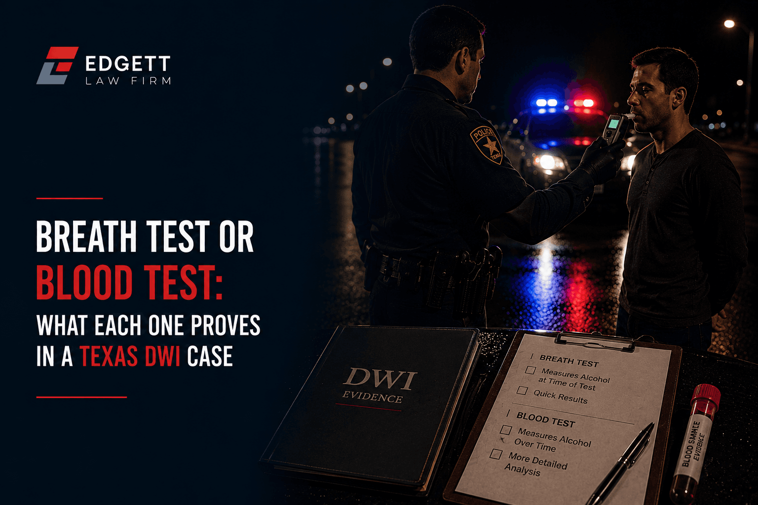 Breath Test or Blood Test: What Each One Proves in a Texas DWI Case