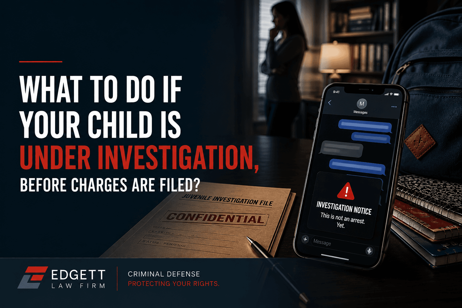 What to Do If Your Child Is Under Investigation, Before Charges Are Filed