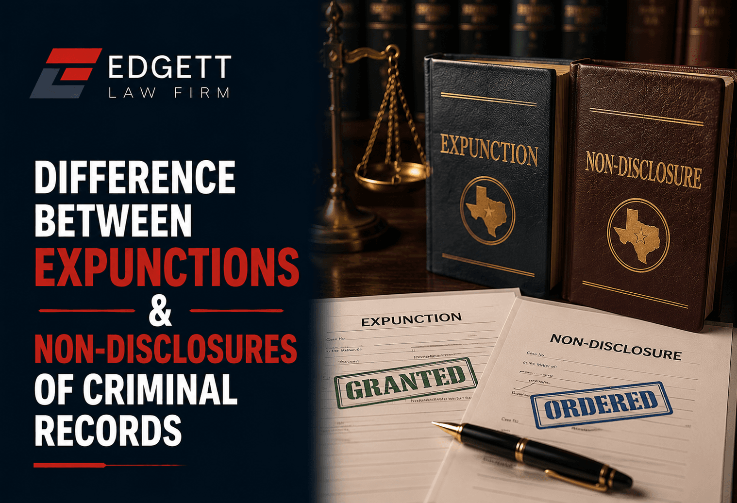 Difference Between Expunctions & Non-Disclosures of Criminal Records