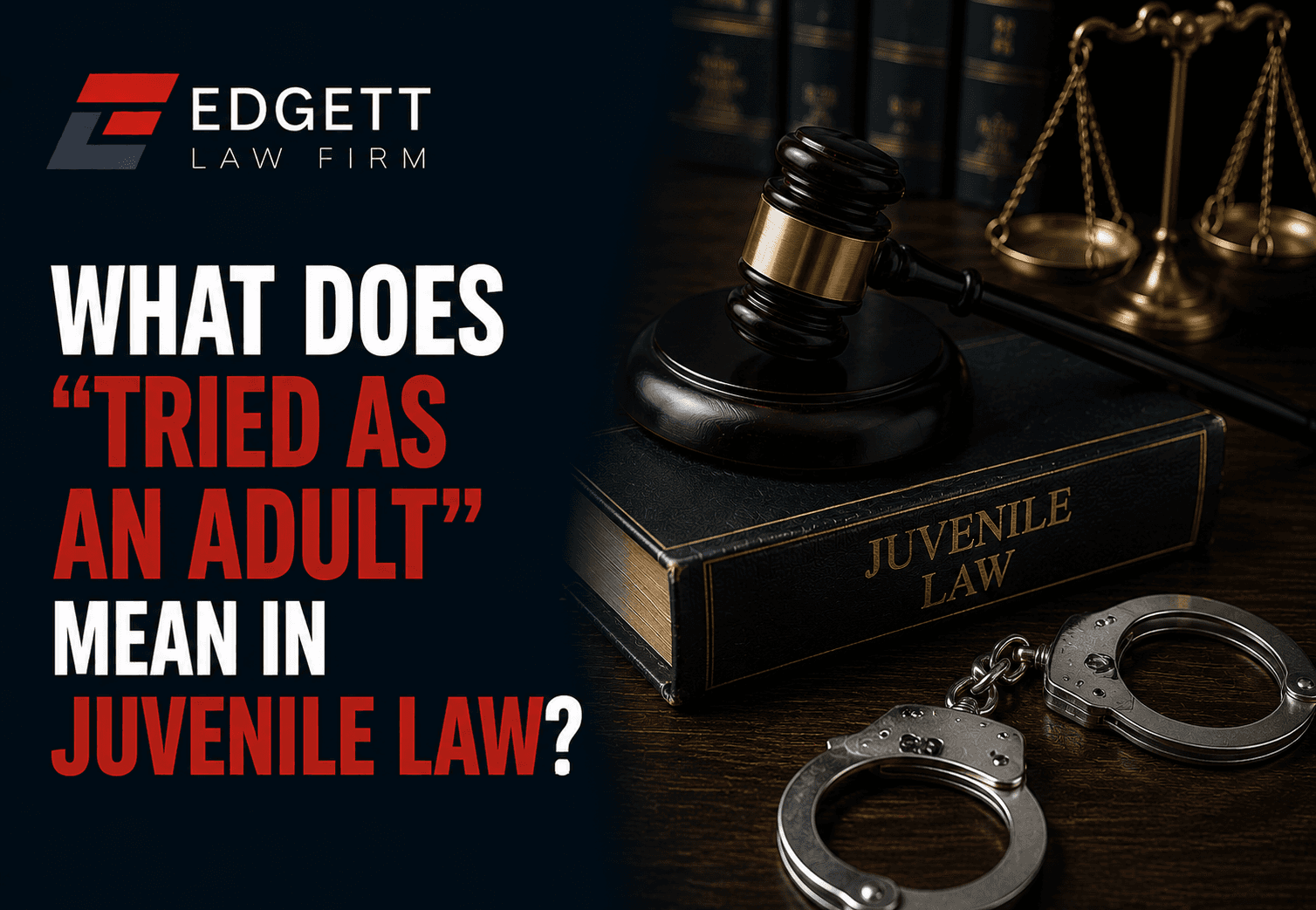 What does “Tried as an adult” mean in Juvenile Law?