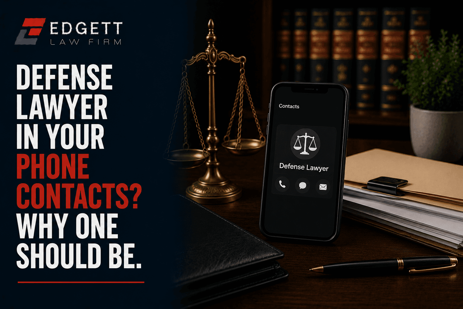 Defense Lawyer In Your Phone Contacts? Why One Should Be.
