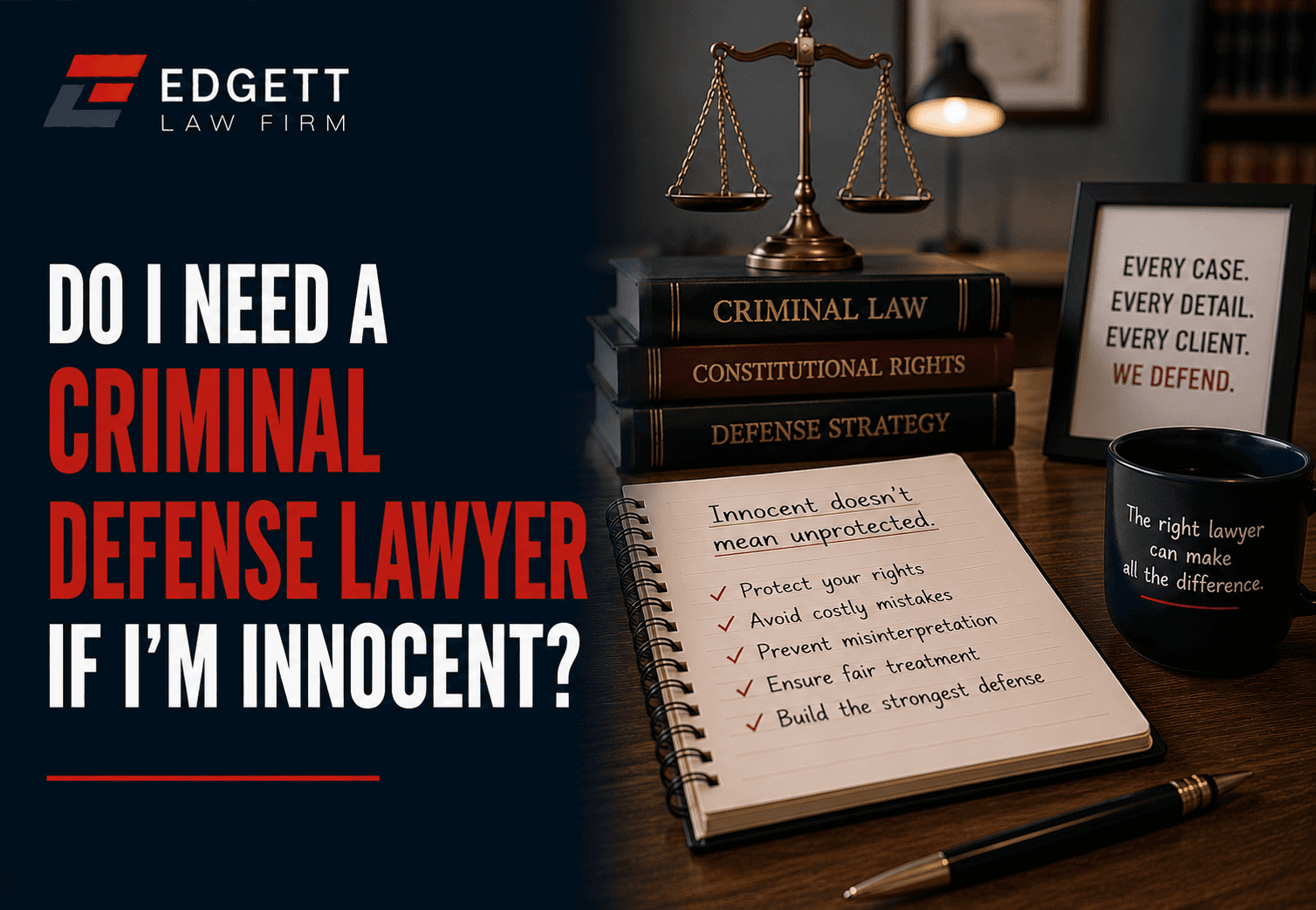 Do I Need a Criminal Defense Lawyer if I’m Innocent?
