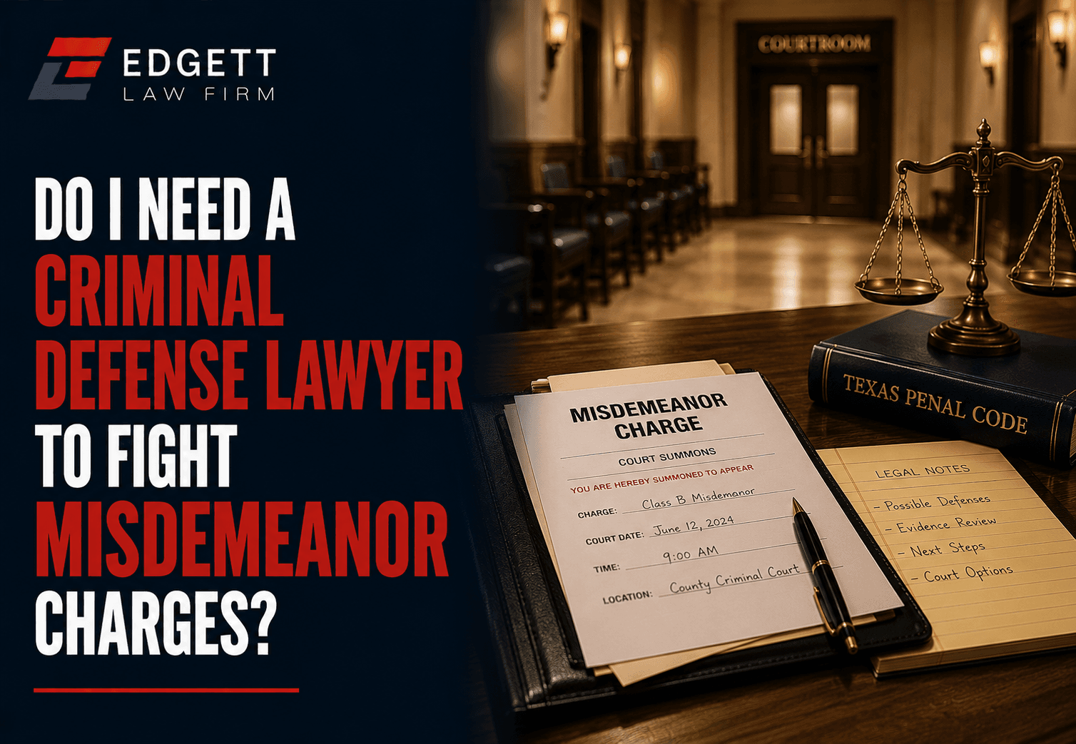 Do I Need a Criminal Defense Lawyer to Fight Misdemeanor Charges?