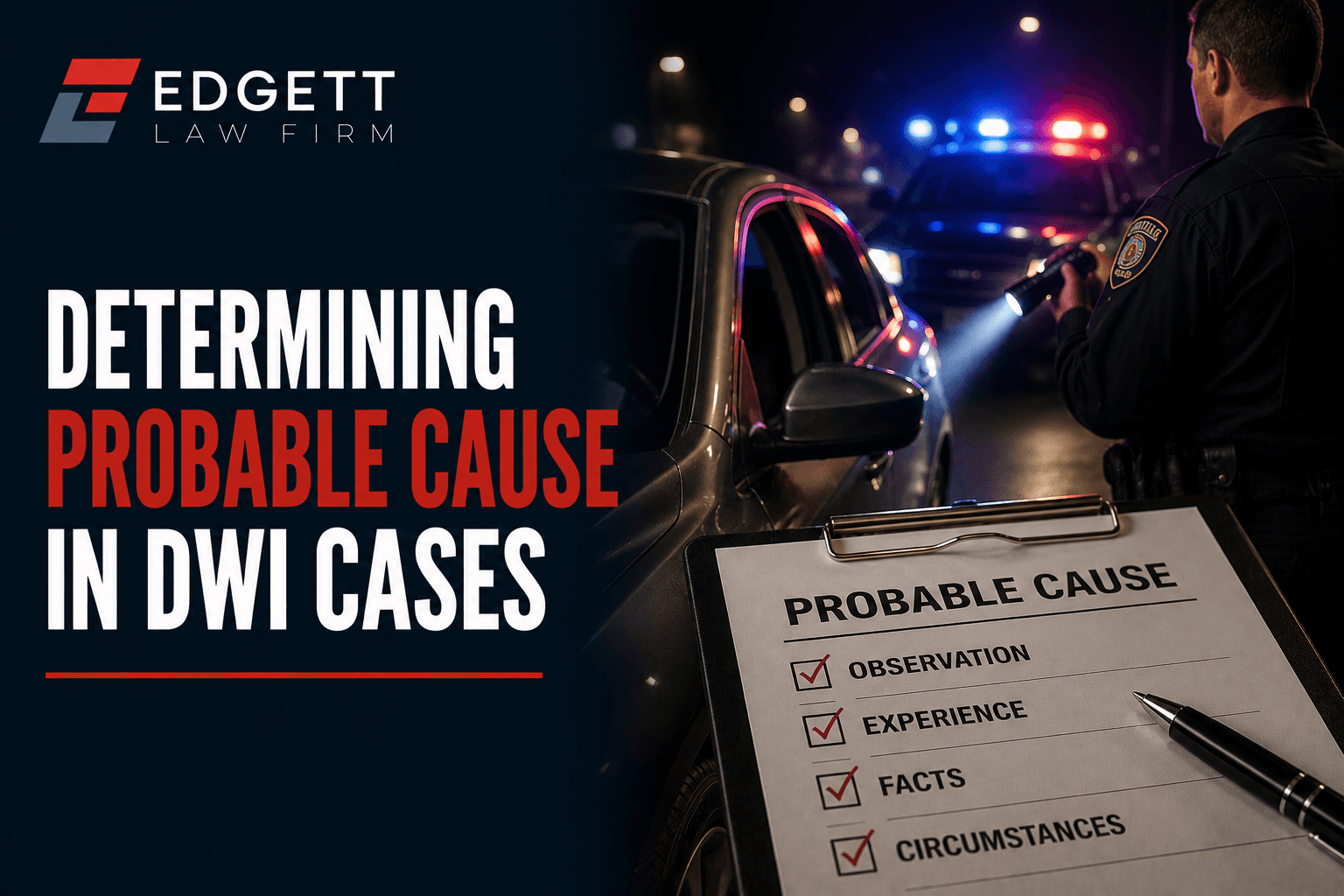 Determining Probable Cause in DWI Cases
