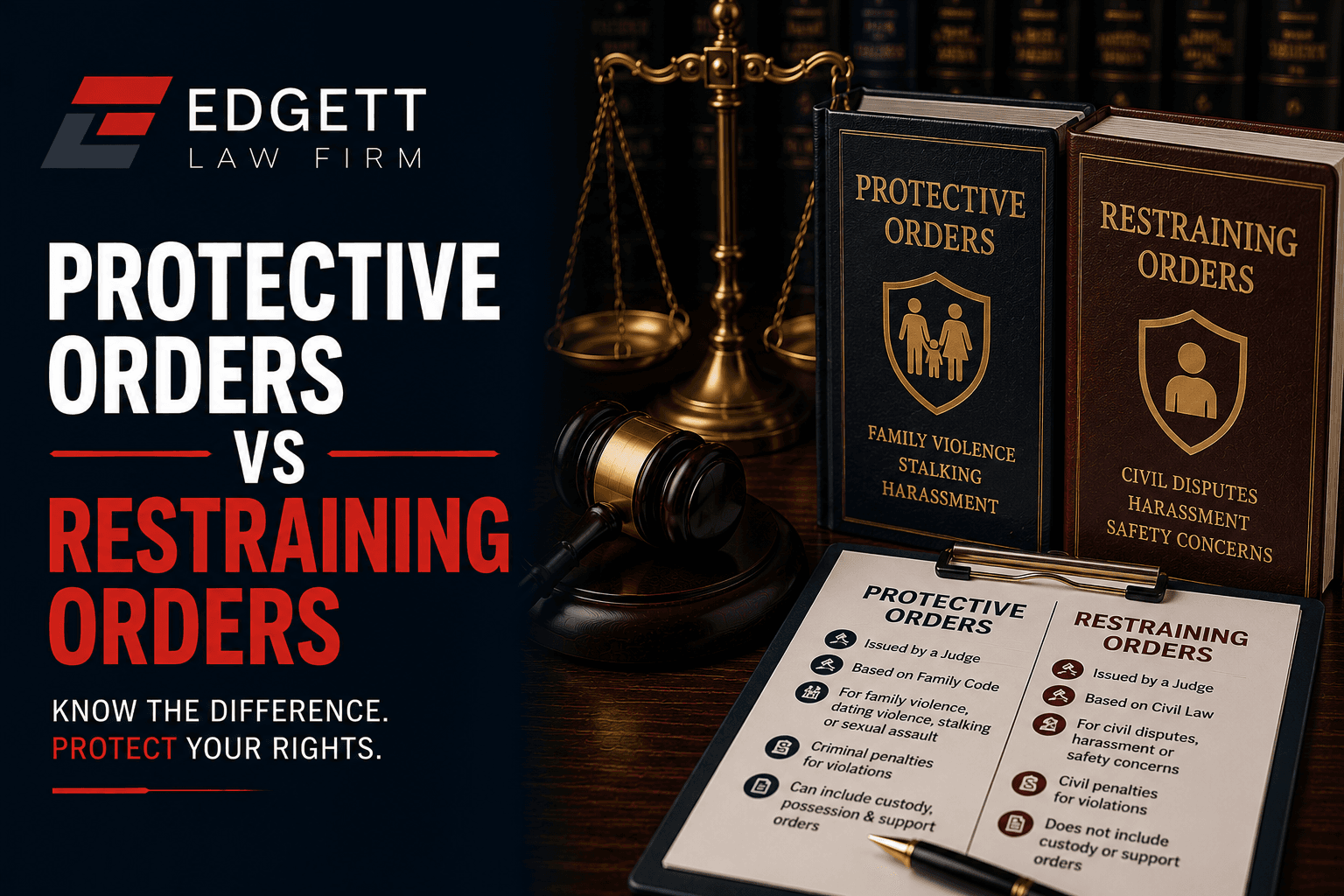 Protective Orders vs Restraining Orders
