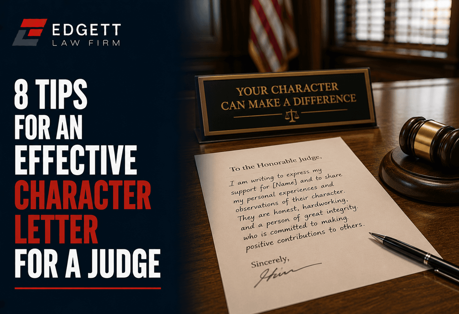 8 Tips for an Effective Character Letter for a Judge